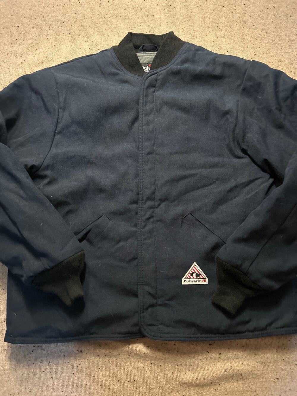 Bulwark FR Jacket Men's Large Navy and Gray Protective Gear